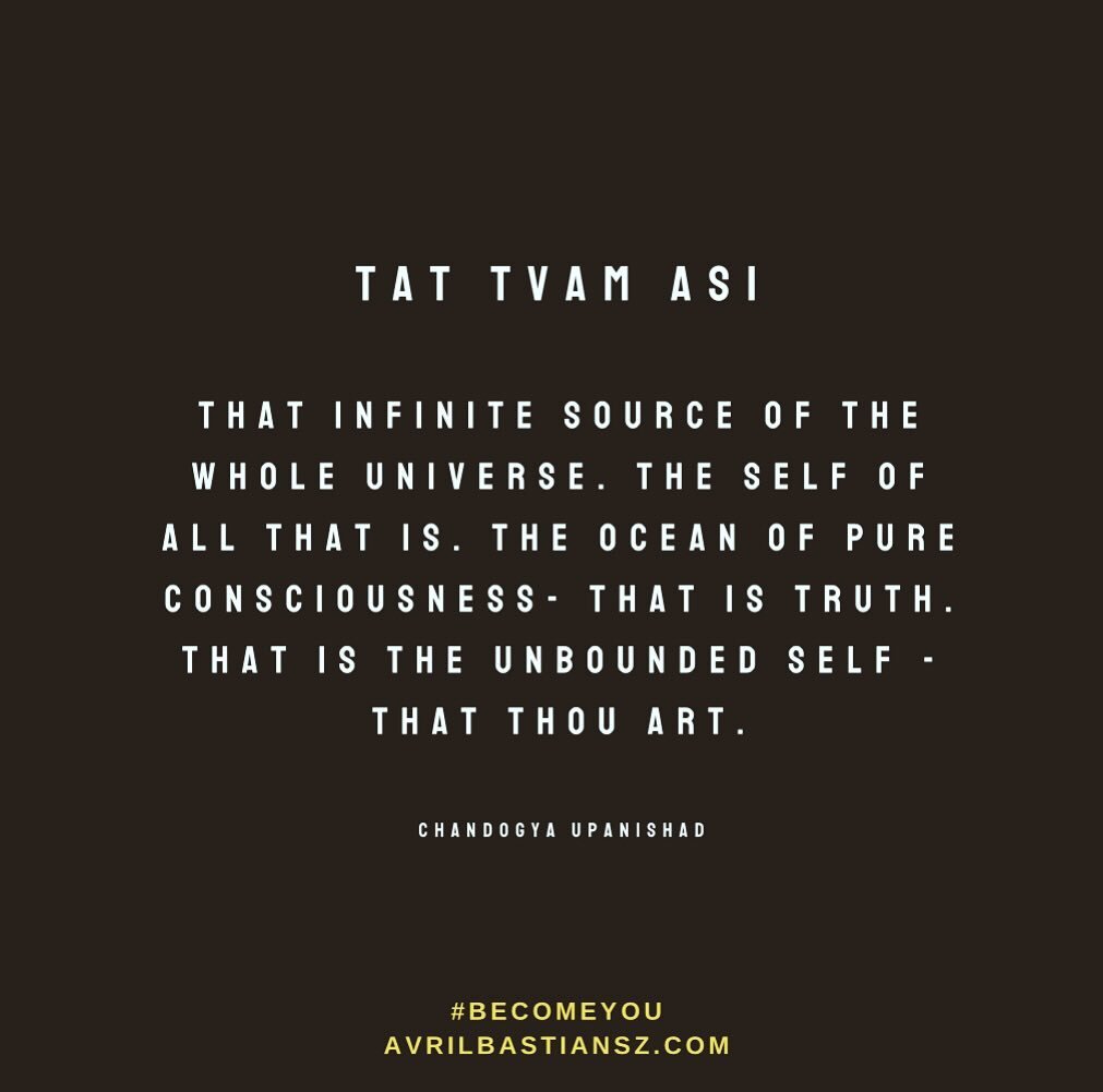 There is no God up there or out there&hellip; it&rsquo;s right here, in You. That force of life, of vitality, of divinity, we call consciousness, it&rsquo;s in YOU - Tat Tvam Asi - Thou Art That !

#thouartthat #tattvamasi #self #yoga #consciousness 