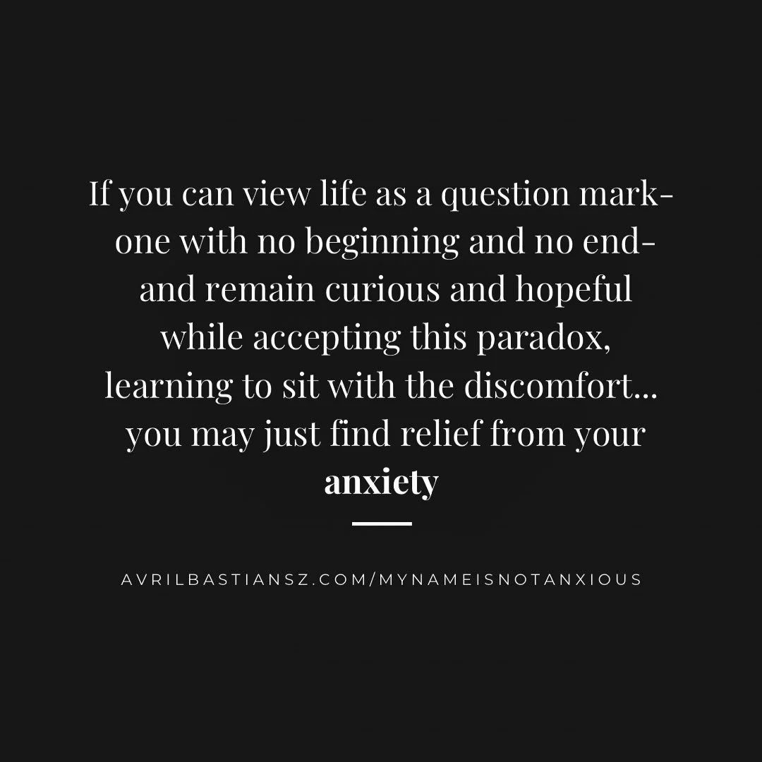 Sometimes, relief doesn&rsquo;t come from finding answers, it comes from softening into the mystery.

When we can hold life&rsquo;s uncertainty with curiosity instead of fear, the nervous system begins to settle, and the heart opens again. 

Anxiety 