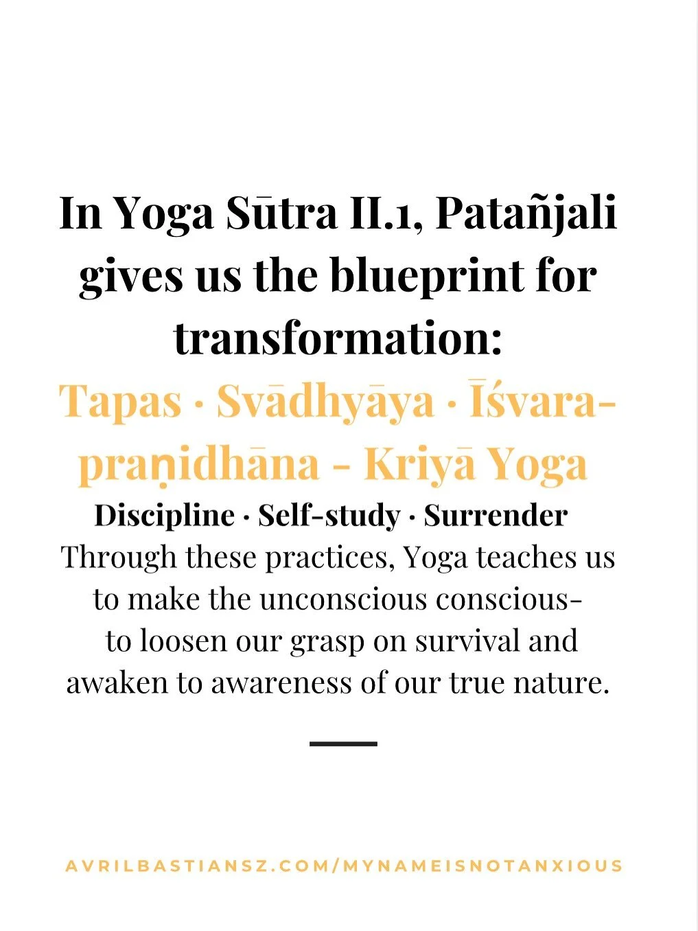 Yesterday I had the privilege of presenting &ldquo;Yoga for Anxiety&rdquo; with Yoga Australia, exploring how Pathanjali&rsquo;s Ashtanga Yoga - offers a framework for transforming the nervous system.

Together we worked through the Yoga Sūtras and t