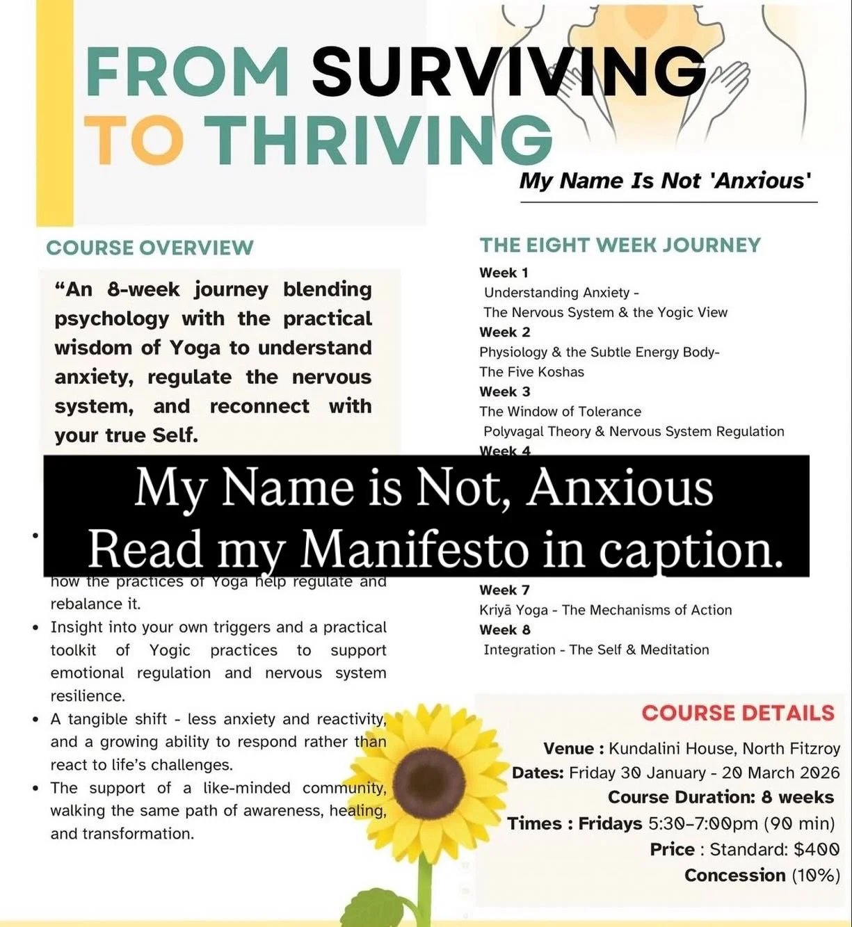 My name is not anxious.
Anxiety is not who I am-it is something that moves through the body and mind.

I am not reducible to my nervous system, my hormones, my thoughts, or my emotional history. These are real, meaningful, and intelligent processes b
