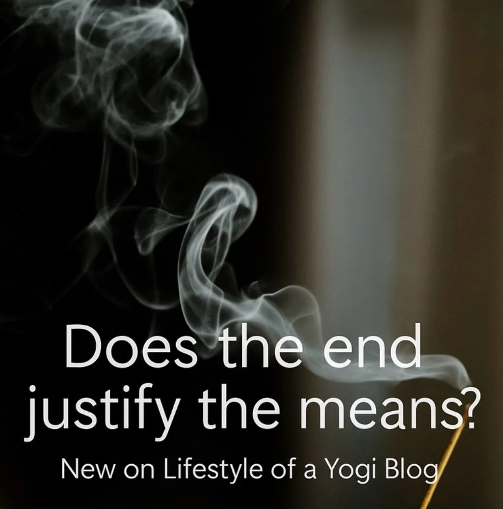 Sharing some thoughts I&rsquo;ve been reflecting on for quite some time.

Does the end justify the means?

We often speak about cause and effect.
But when I first heard it said the other way around - that the effect is already in the cause- it stoppe