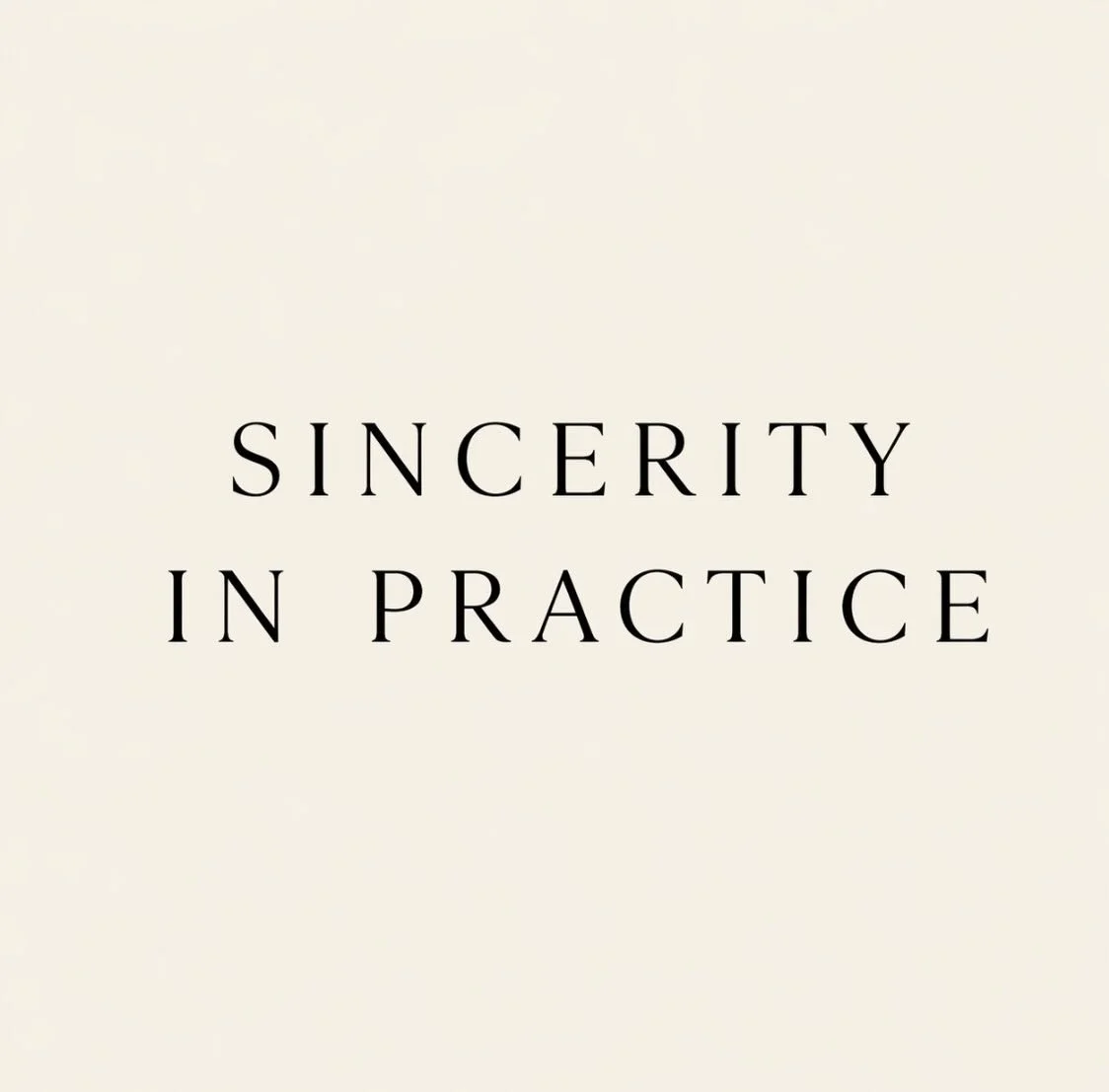 A reflection from this morning&rsquo;s Sunrise Yoga practice:

Sincerity in practice isn&rsquo;t about trying harder.
It isn&rsquo;t a performance.

It&rsquo;s about showing up as you are.

Sincerity is simply:

&bull; showing up
&bull; allowing the 