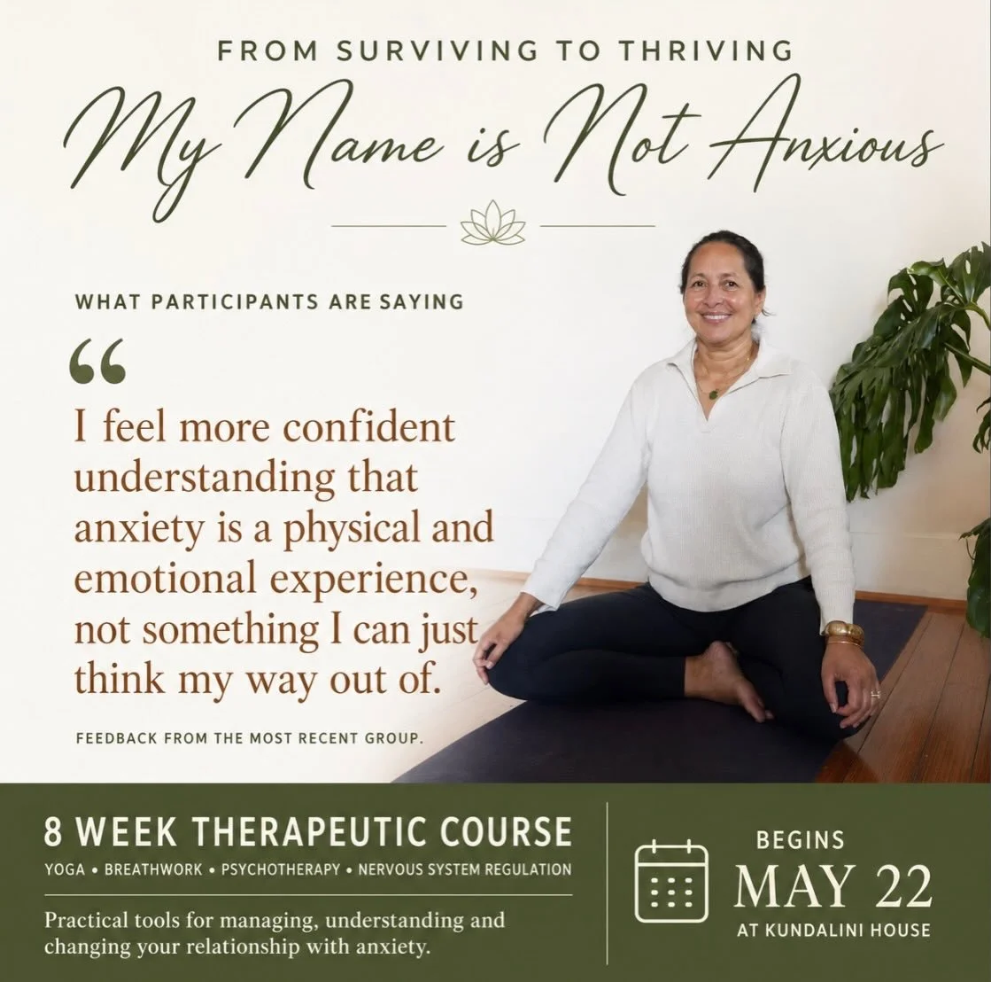 Anxiety affects so many of us.

At times, it can feel as though anxiety has hijacked our life.

And over time, we begin to identify with it. We say, &ldquo;I am anxious.&rdquo;

But anxiety is not your identity.

Anxiety is a whole body-mind experien