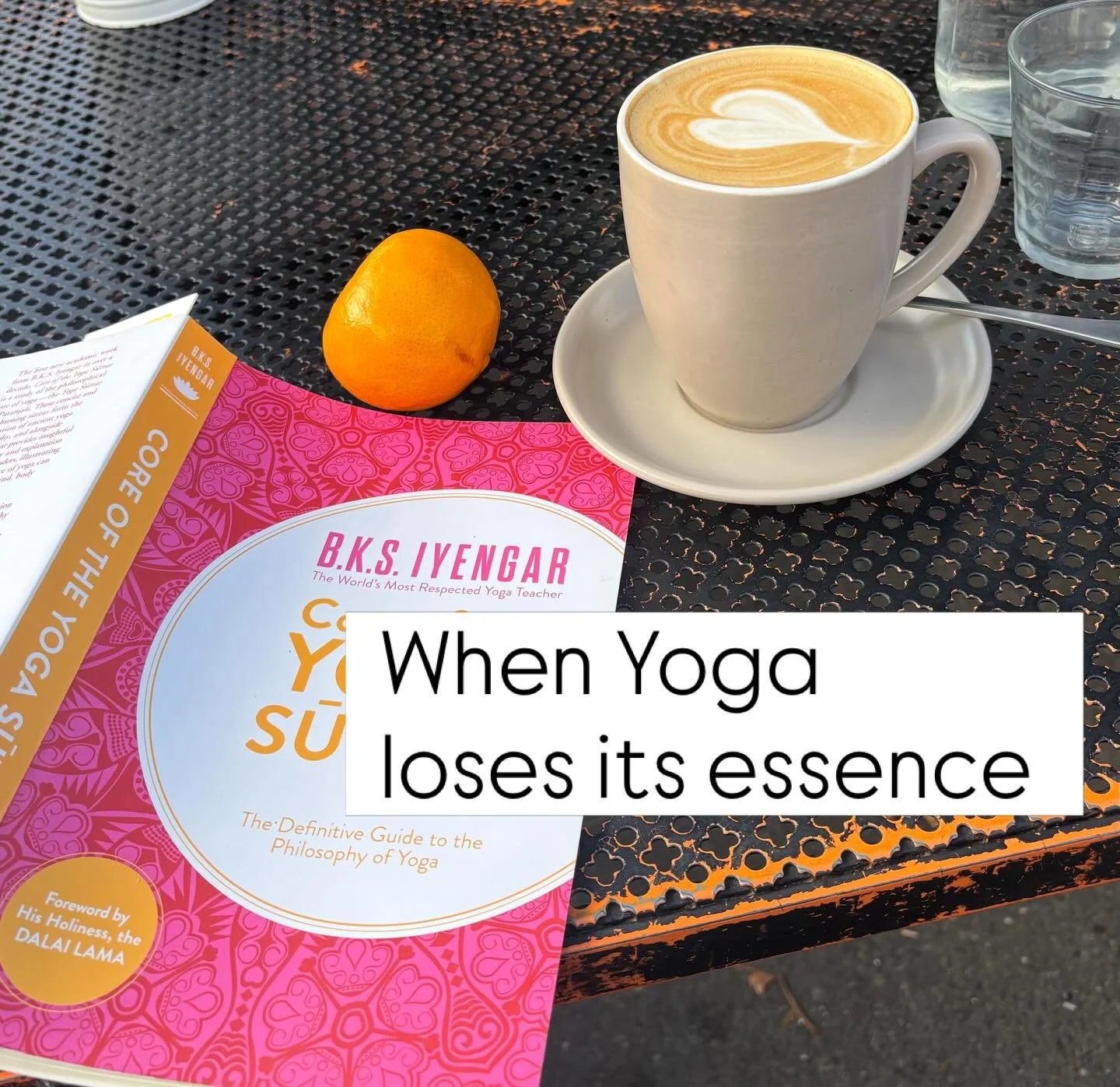 When yoga loses its essence

People often ask why so many are turning toward other modalities now: Pilates, nervous system work, breathwork, strength training, somatic therapies.

But perhaps the deeper question is:

What has happened to yoga itself?