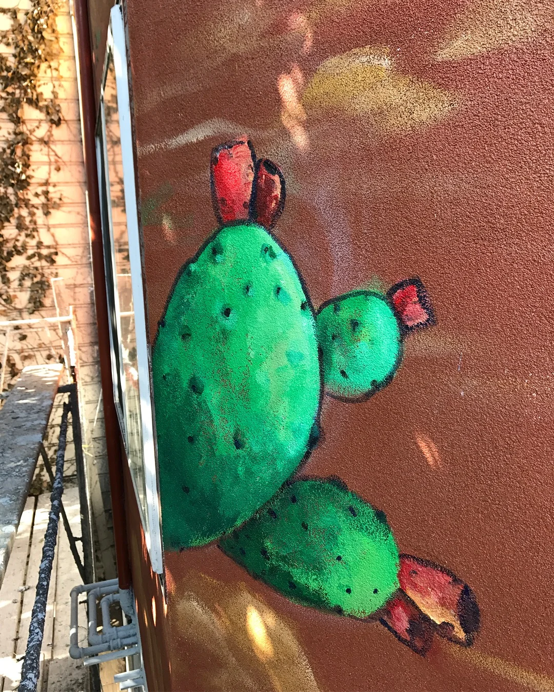 Sabr (cactus) a symbol of resilience for Palestinians. These Cactus were Painted by Suhad Khatib.