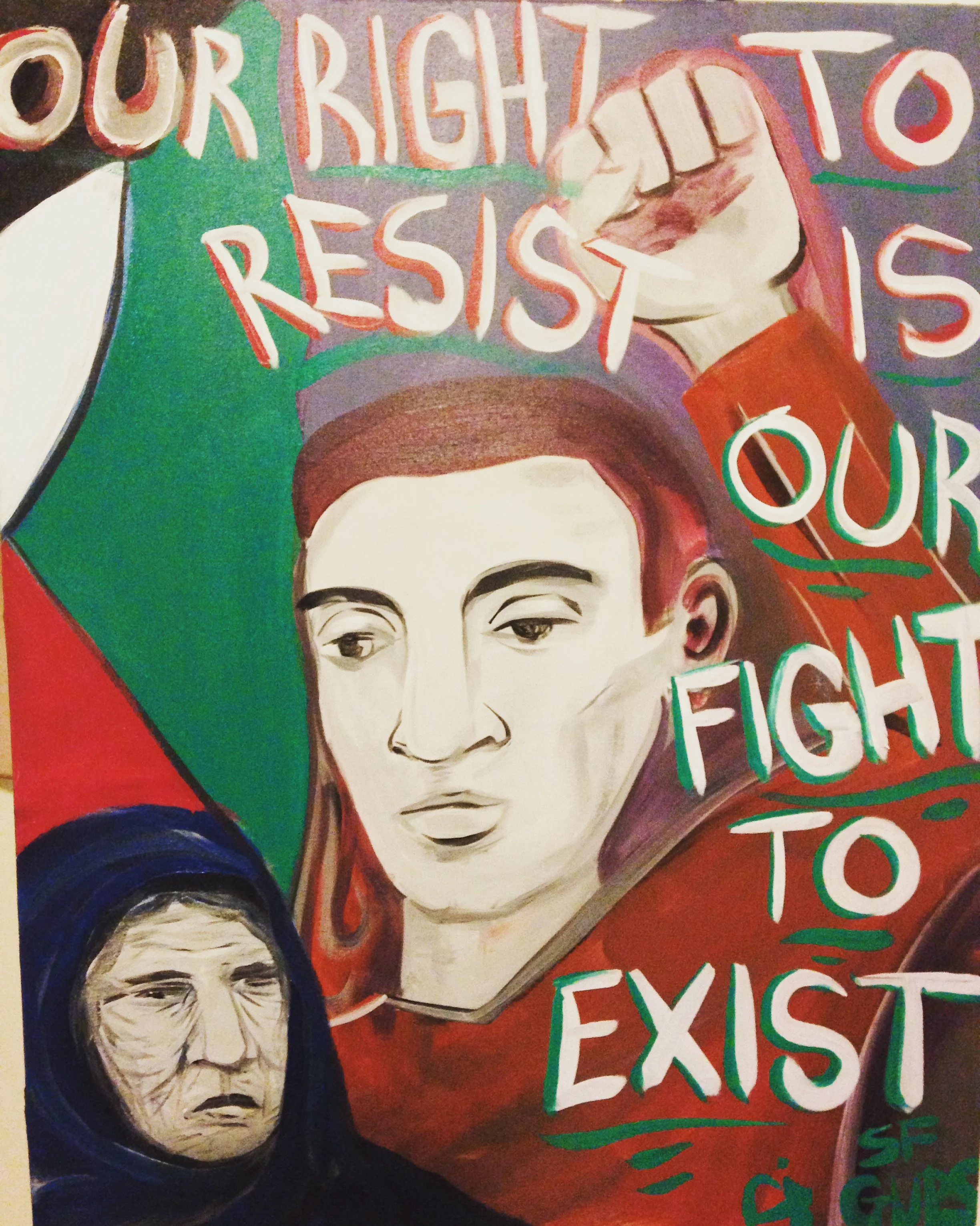 Painted for G.U.P.S SFSU. 