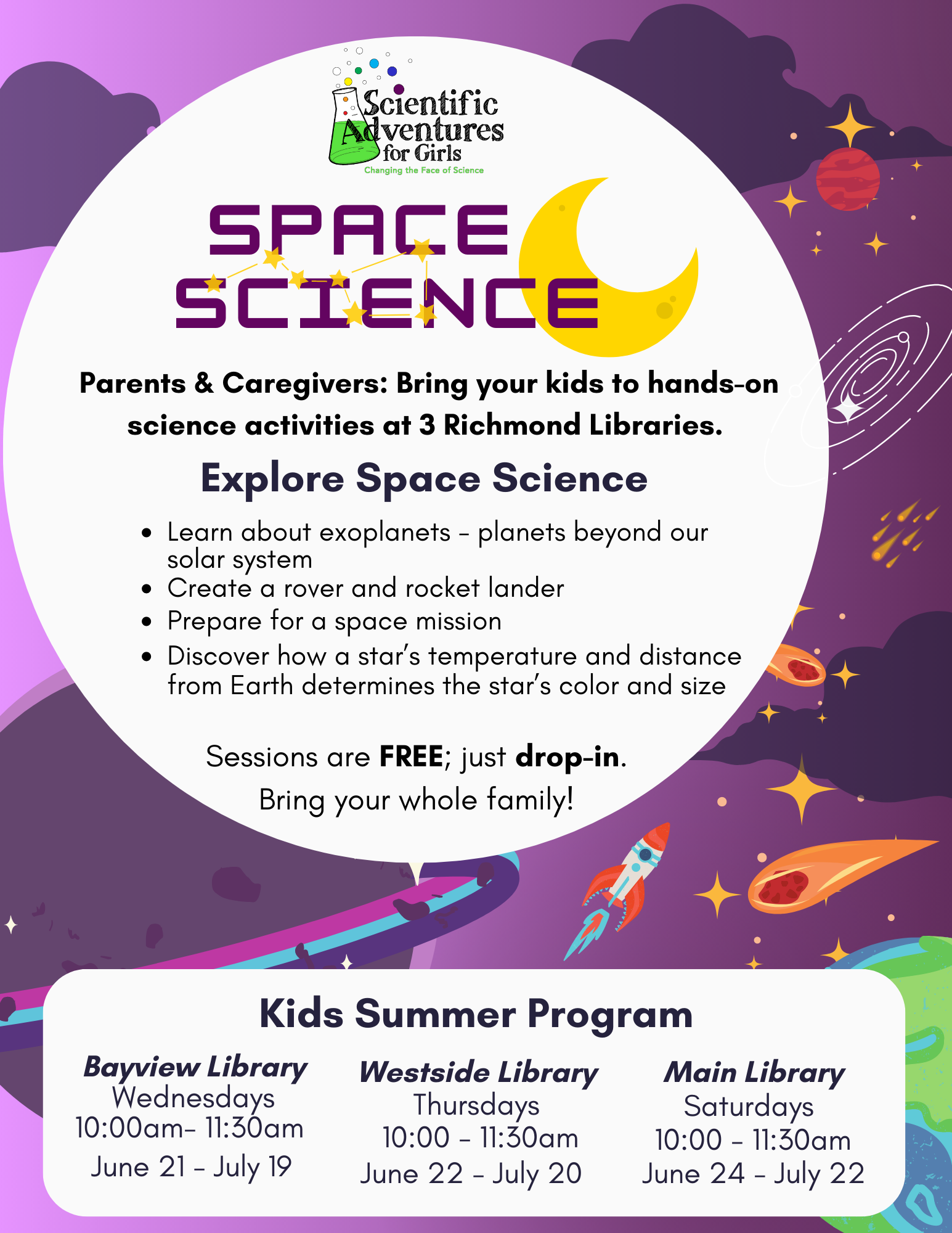 SAfG's Space Science Summer Library Program