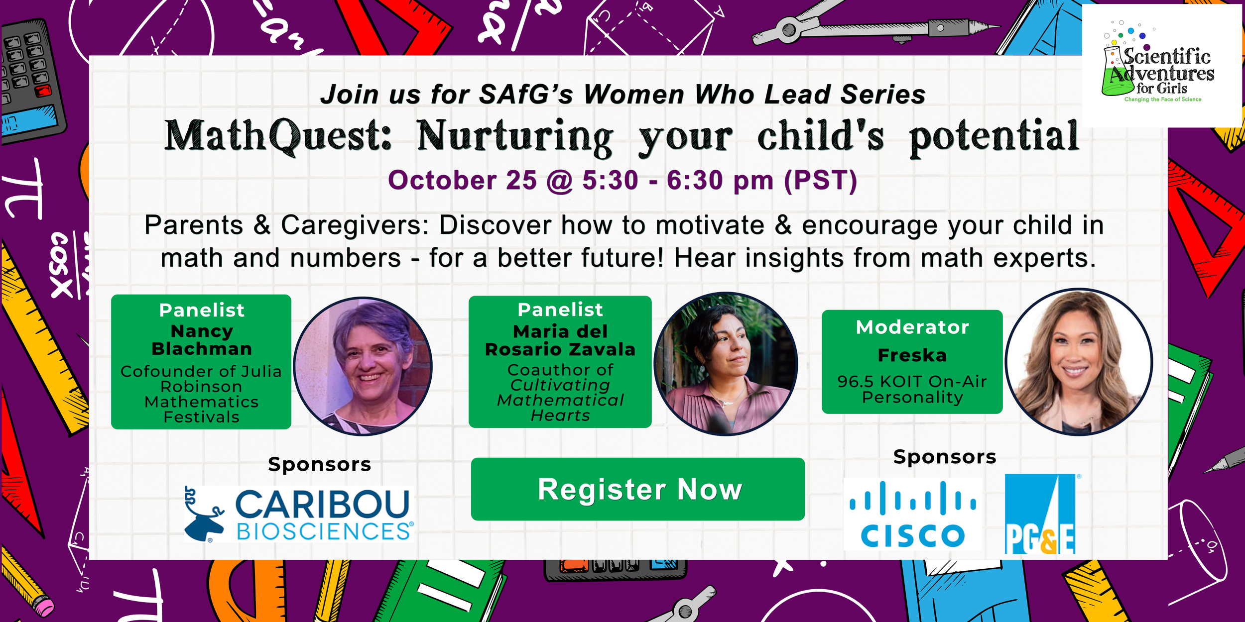 Scientific Adventures for Girls Women Who Lead Series