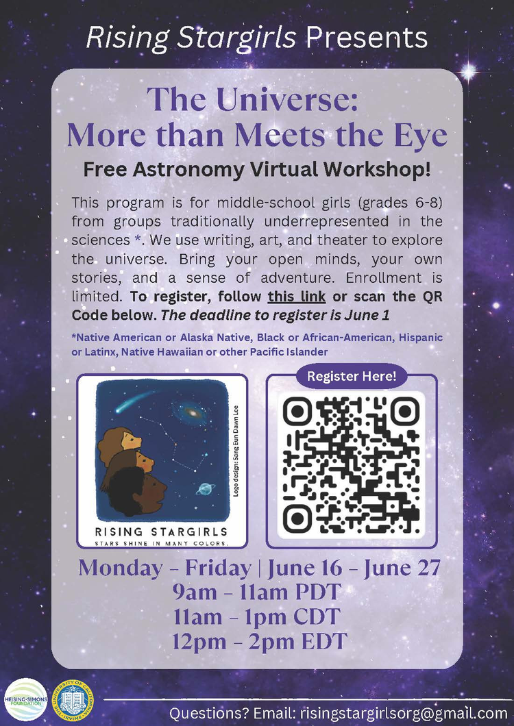 Rising Stargirls Virtual Workshop