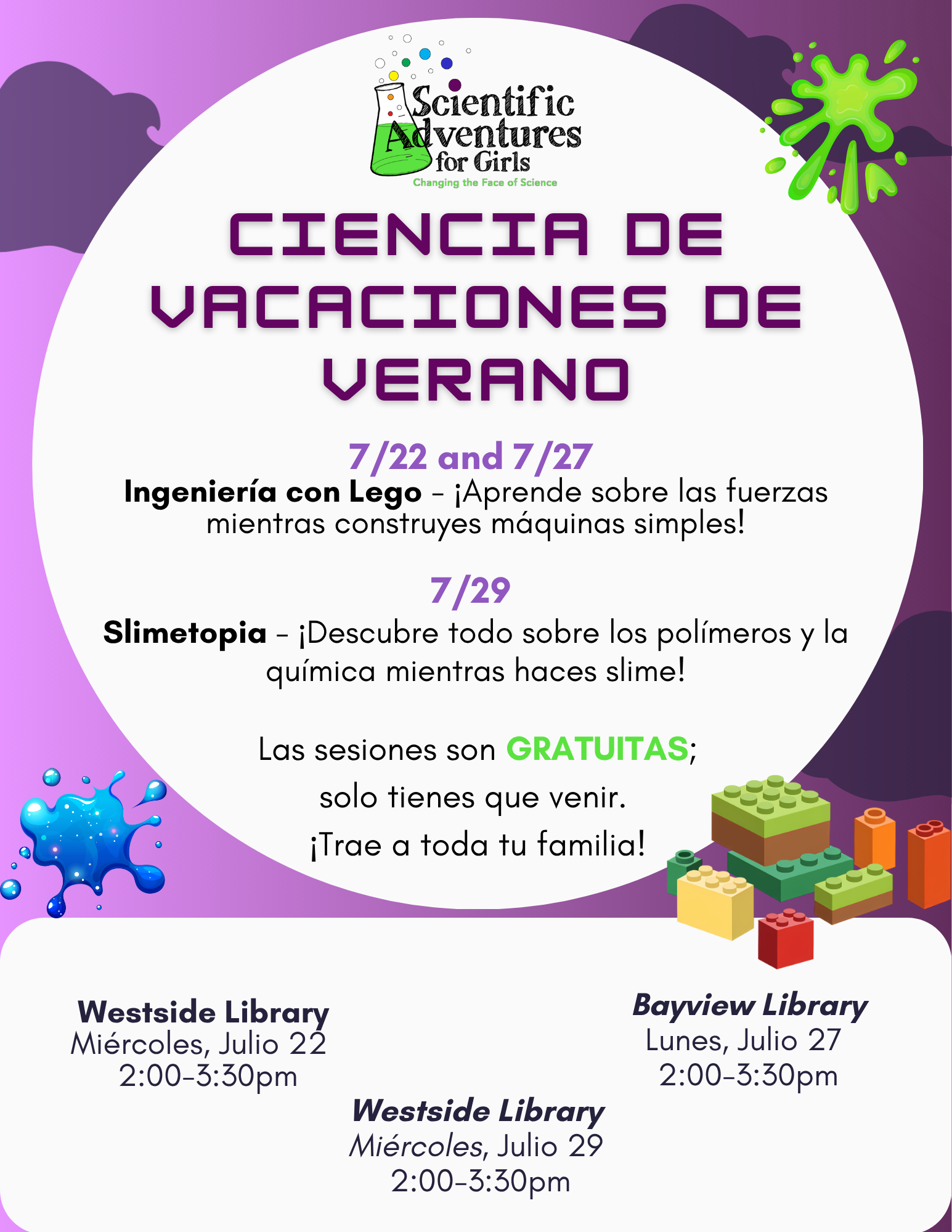 Ciencia en Vacaciones de Verano con Scientific Adventures for Girls
