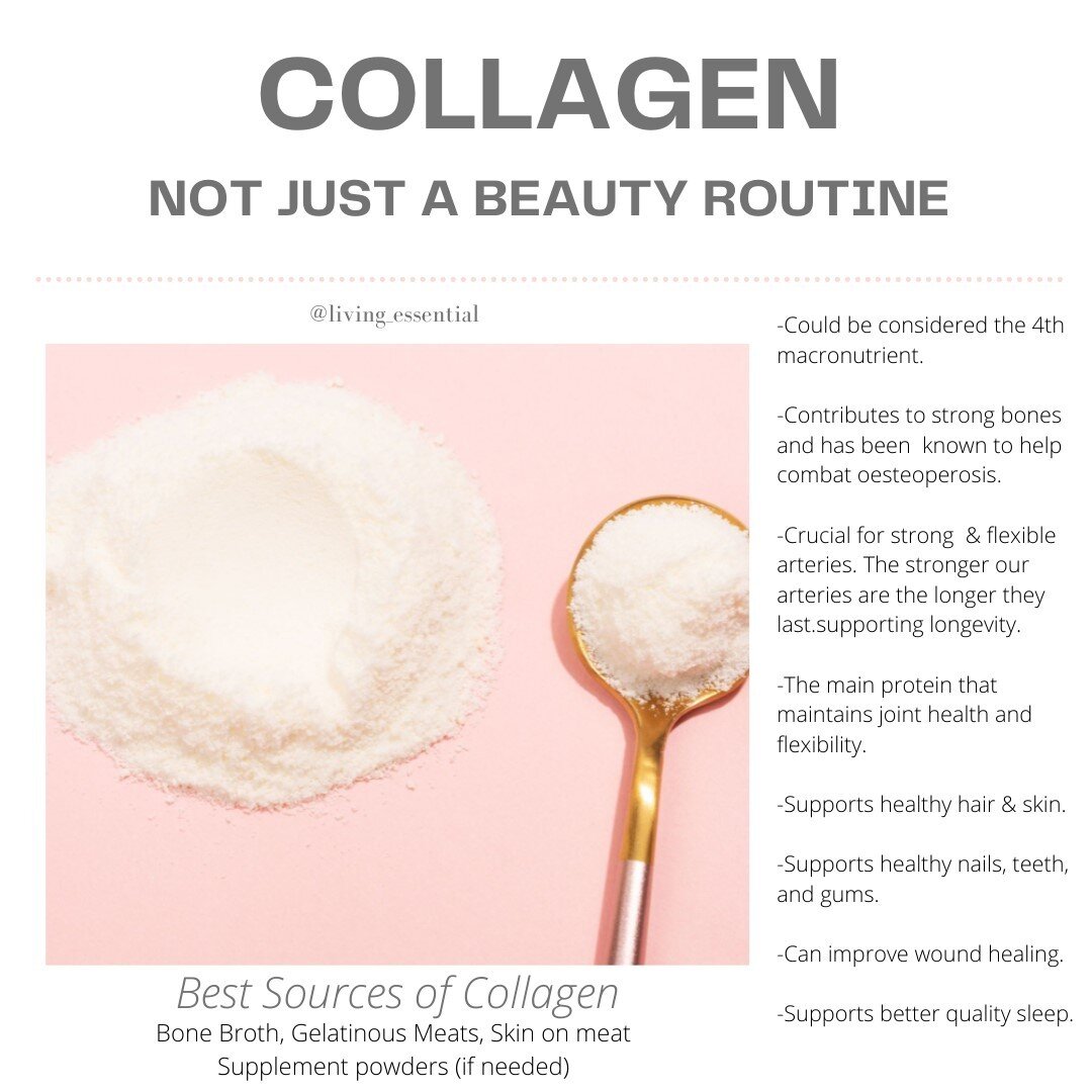 Collagen seems to be on the label of every beauty product lately, and even more recently it&rsquo;s a very popular supplement.⠀⠀⠀⠀⠀⠀⠀⠀⠀
⠀⠀⠀⠀⠀⠀⠀⠀⠀
So how important is collagen really? Many nutrition experts are referring to collagen as the forth macro