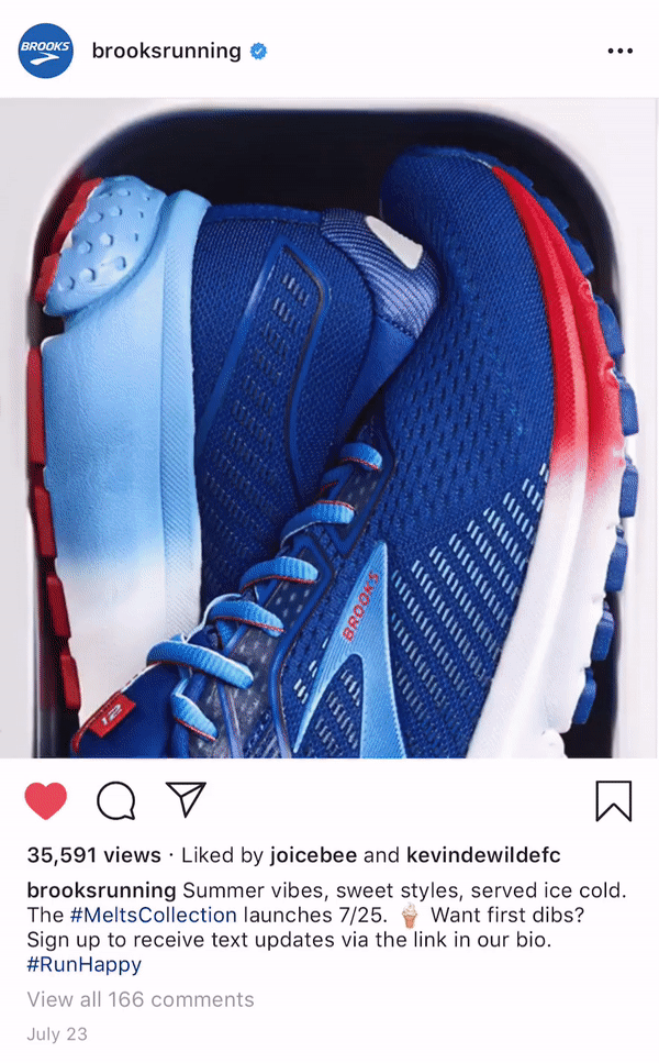brooks running melts collection