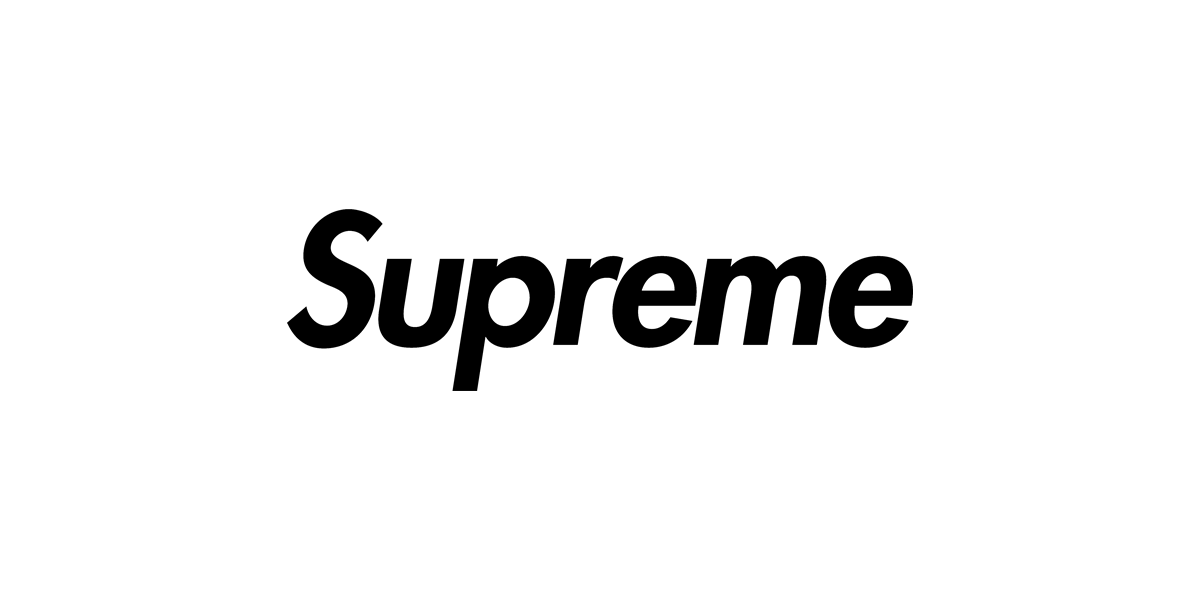 Supreme logo — client of photographer and director Steven Gomillion