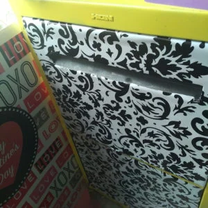 finished filing cabinet makeover