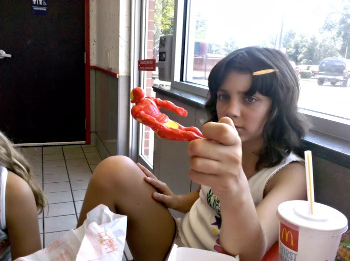 One of our trips to McDonalds.