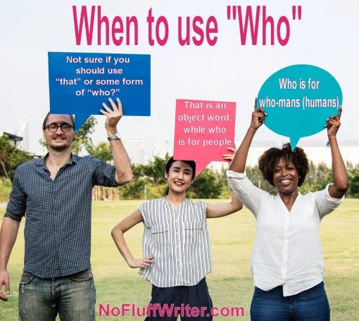 when to use who