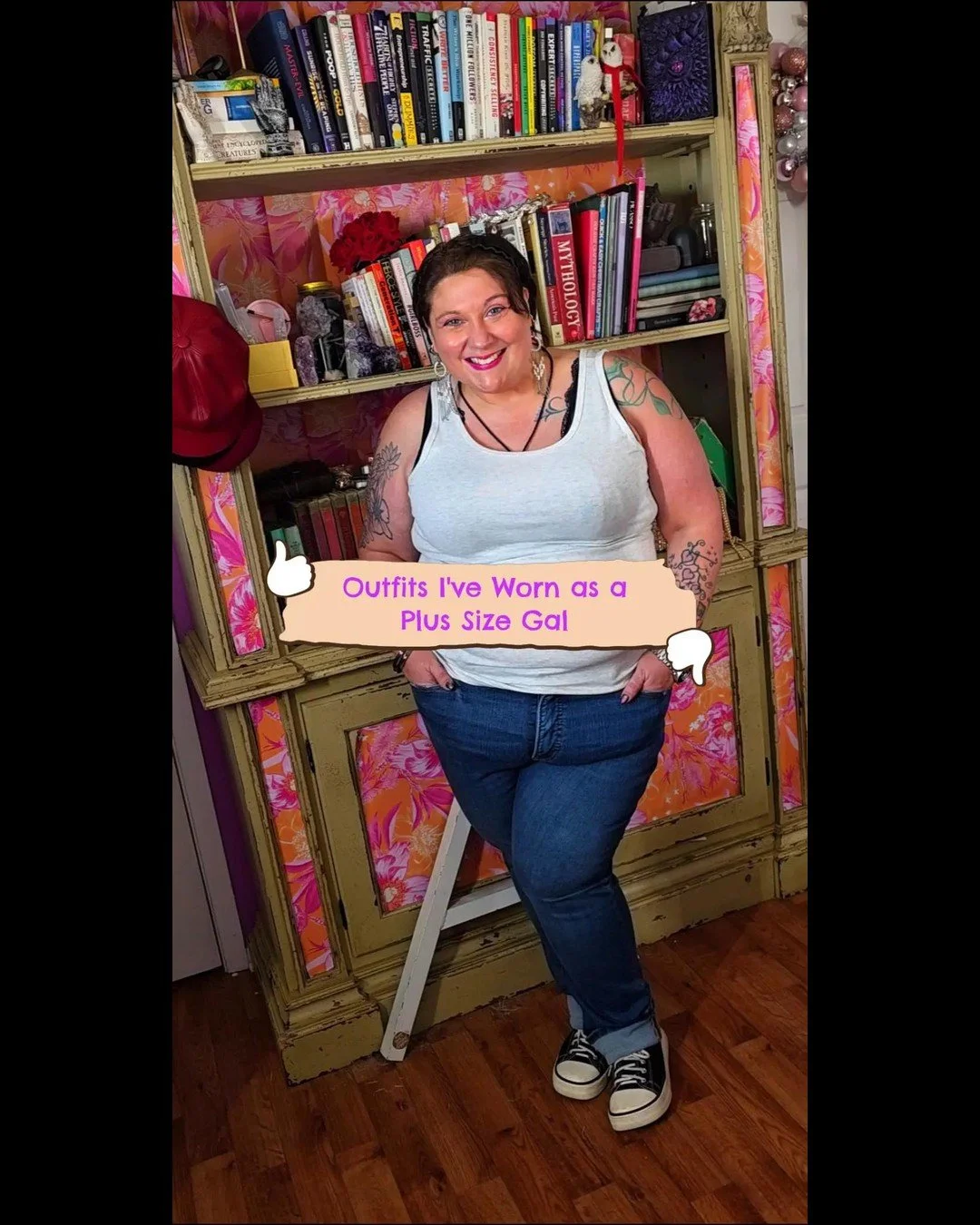 🙋🏻&zwj;♀️I am a 40+, plus size, neurodivergent woman who's been obsessed with fashion and DIY since I was a kid. Know all those terrible '90s decorating and DIY shows? And that "What Not to Wear" show? And Project Runway (I got to meet on