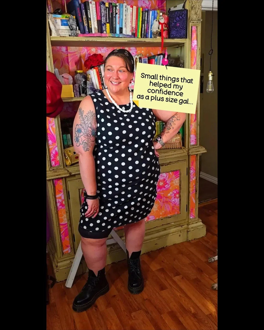 When you feel good about yourself, other people think you look great. When you like what you're wearing and ignore everyone else's opinion, you feel better about yourself. People already know your a big gal, so why worry about trying to hide it? Play