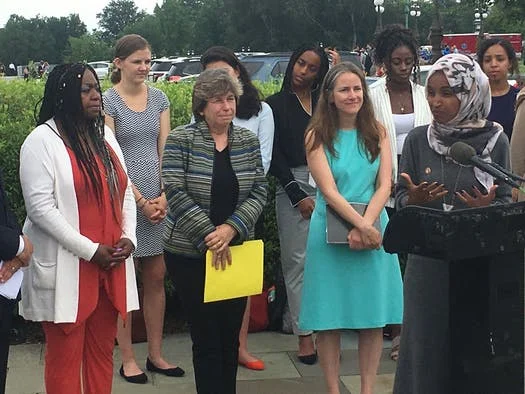Valerie Castile continues her son’s legacy as a school food services worker, as she stands with Rep. Ilhan Omar to support legislation to cover students’ lunch expenses, reports the Start Tribune , June 2019
