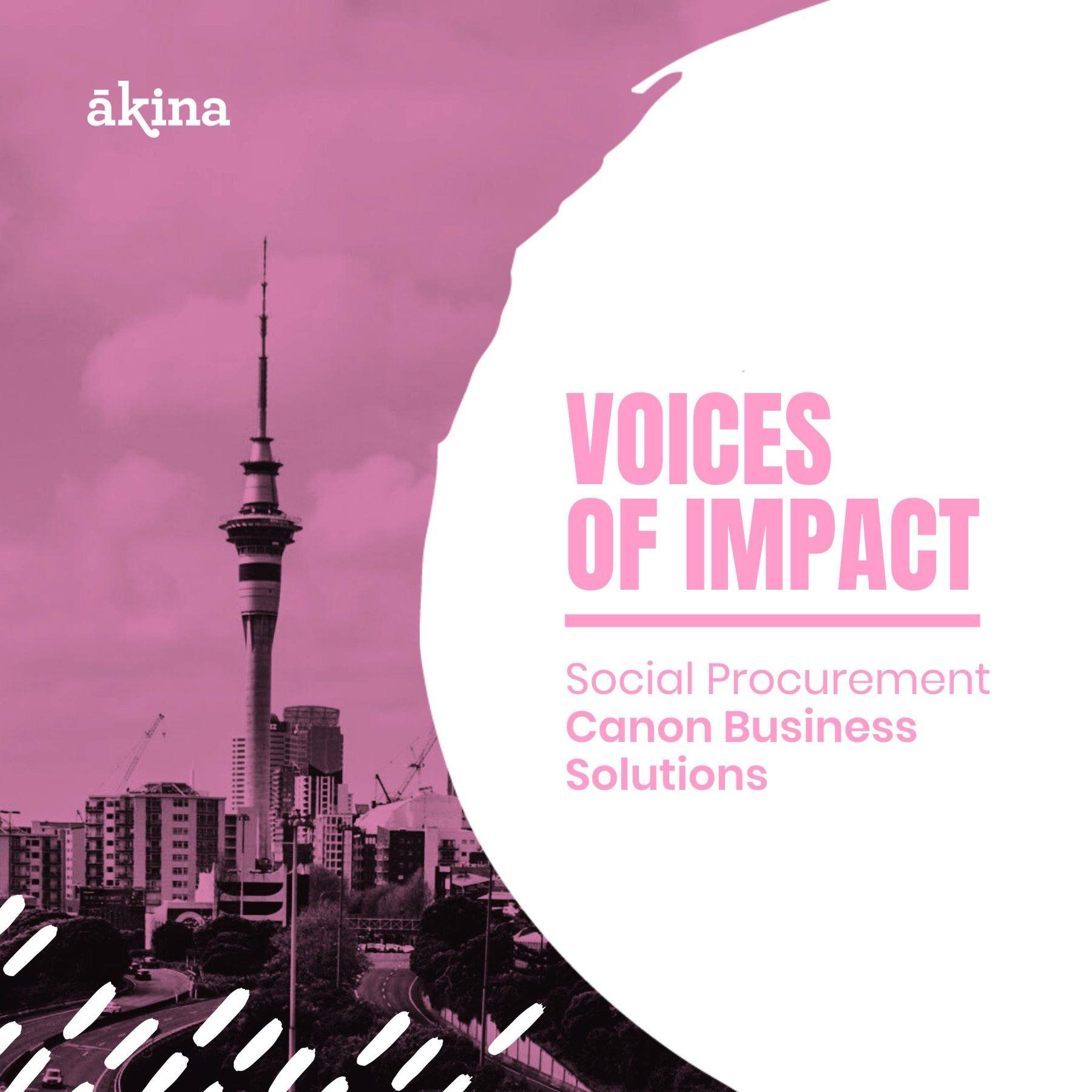 The FY23 Ākina Impact Report, highlights the dynamic partnership between Ākina with @canon.nz, a company providing hardware, software, and tailored document management solutions.

This collaboration is part of the Impact Buyer Membership Programme, -