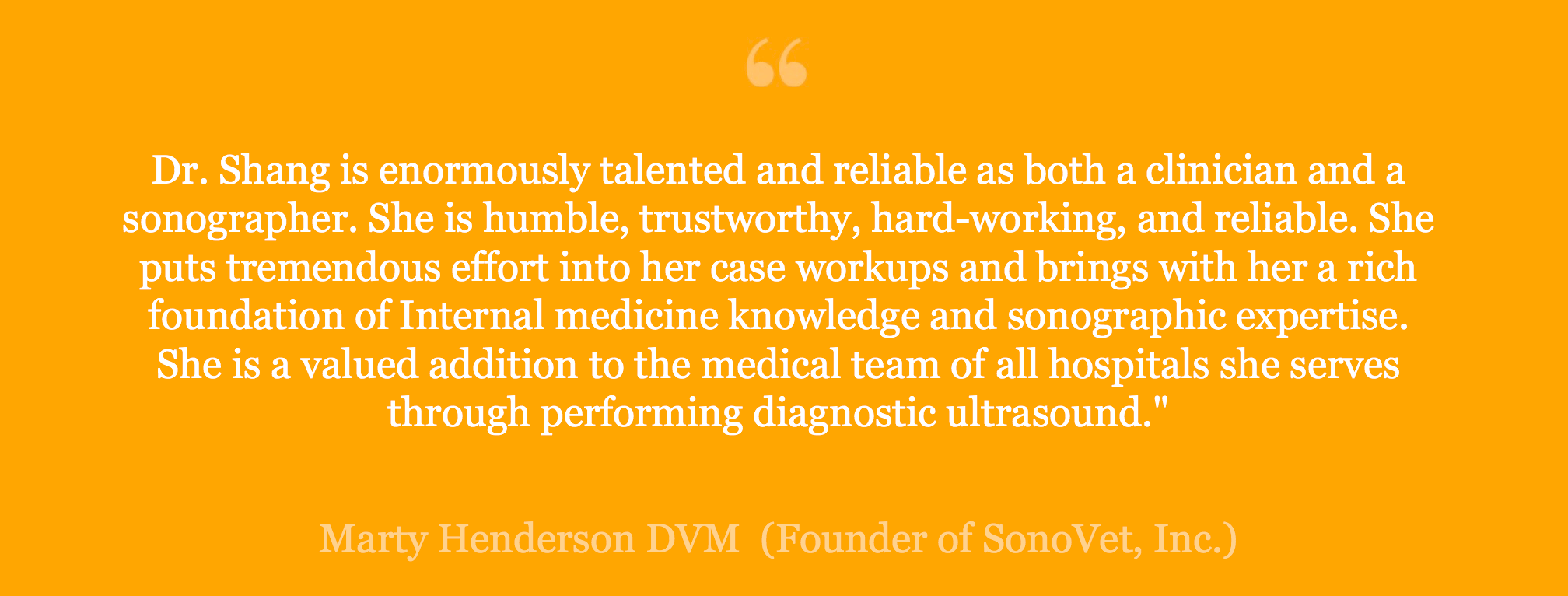 Marty Henderson DVM (Founder of SonoVet, Inc.) (Copy)