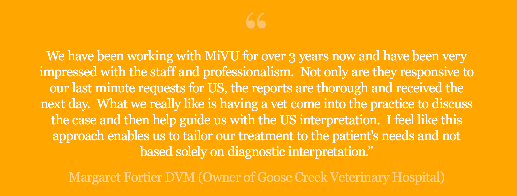 Margaret Fortier DVM (Owner of Goose Creek Veterinary Hospital) (Copy)