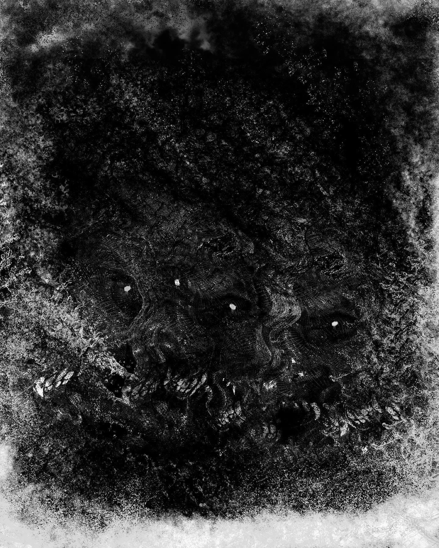 &ldquo;Mouth of Hell&ldquo;

Gave the original to my friends Shane &amp; Kelly before The Dark Comedy 🎭 show on Friday as a belated wedding gift.  My stuff will remain up at @trvebrewing until January 2nd.  Thanks to the folks who came out,  have pi