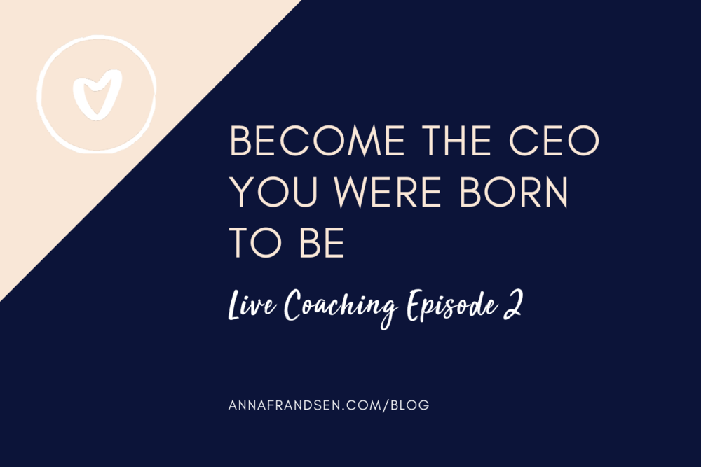 Become the CEO you were born to be — live coaching with Melissa Ronda