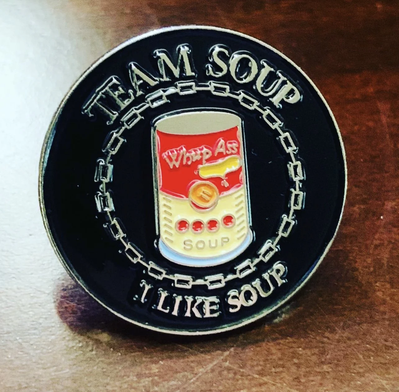 Team Soup Run Pin