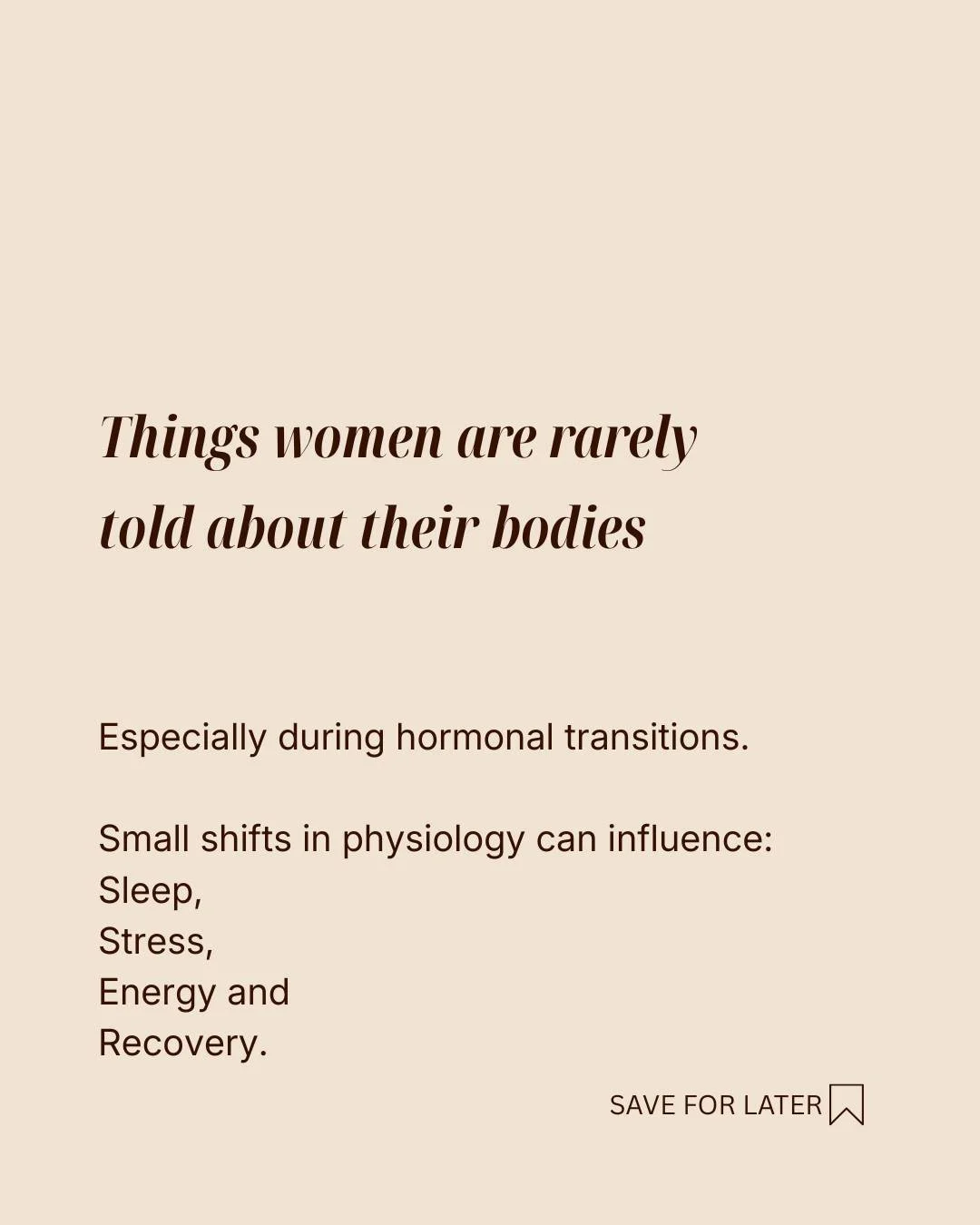 Many women move through midlife feeling like something in their body has shifted.

Sleep changes.
Stress tolerance changes.
Recovery changes.

But for many women, these transitions are rarely explained clearly.

Hormonal changes don&rsquo;t mean some