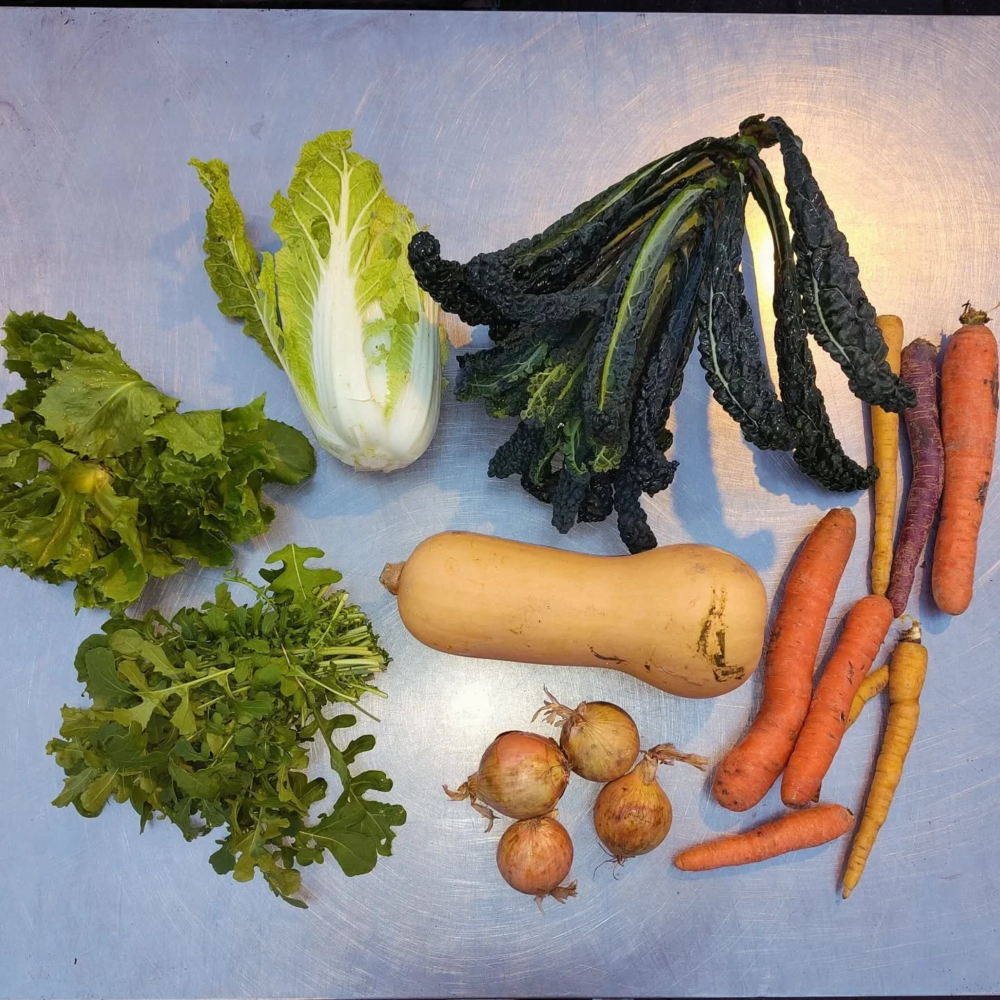 The last box of the season!! #33

We made it!

This year we chose to skip our winter boxes but therefore extended the usual CSA for three weeks, 33 instead of 30 weeks. We are happy with this choice!

Here we have rucola, baby endive, Chinese cabbage