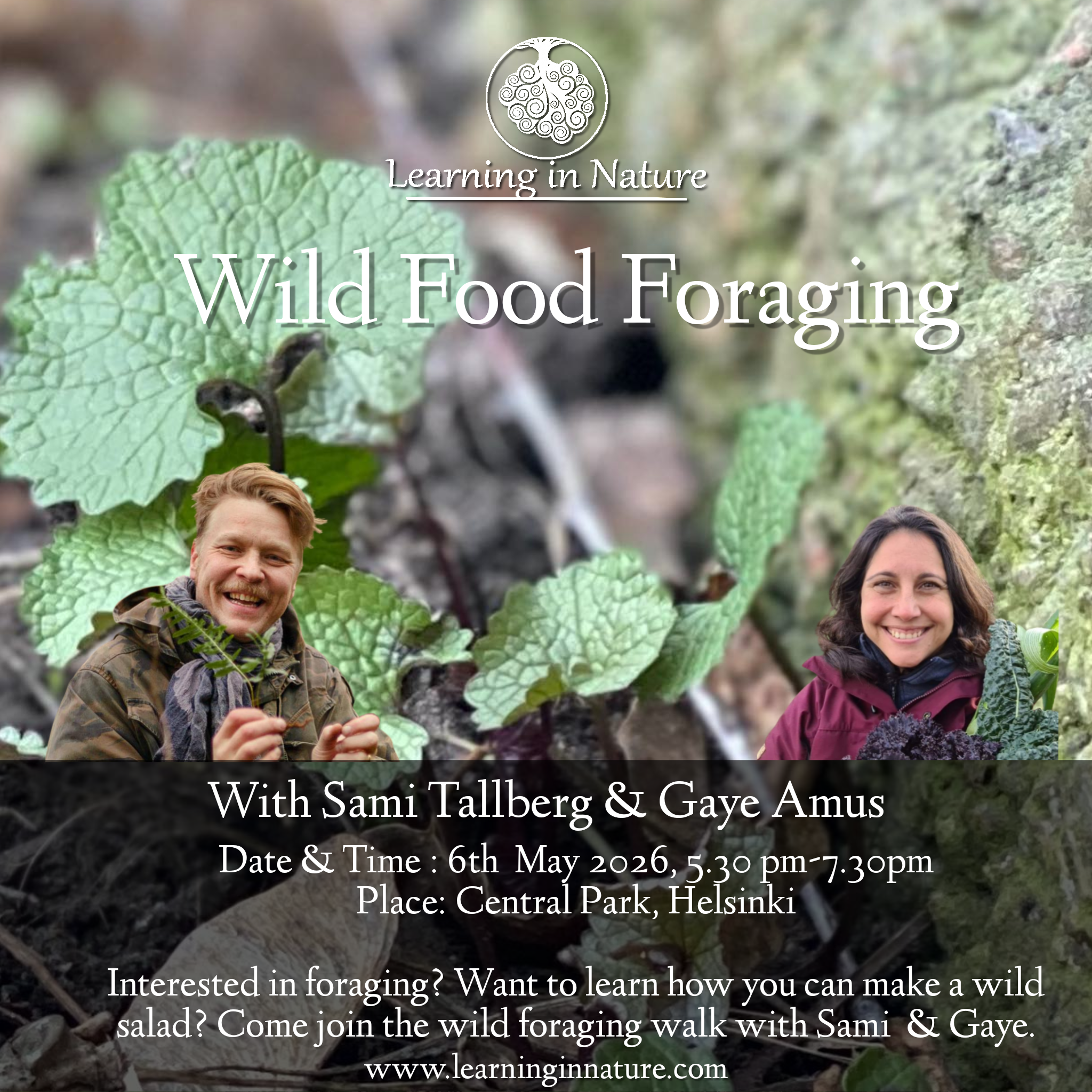 Wild Food Foraging Course 6 May 2026, Helsinki..Villiyrttien keräilykurssi 6 toukokuu 2026, Helsinki