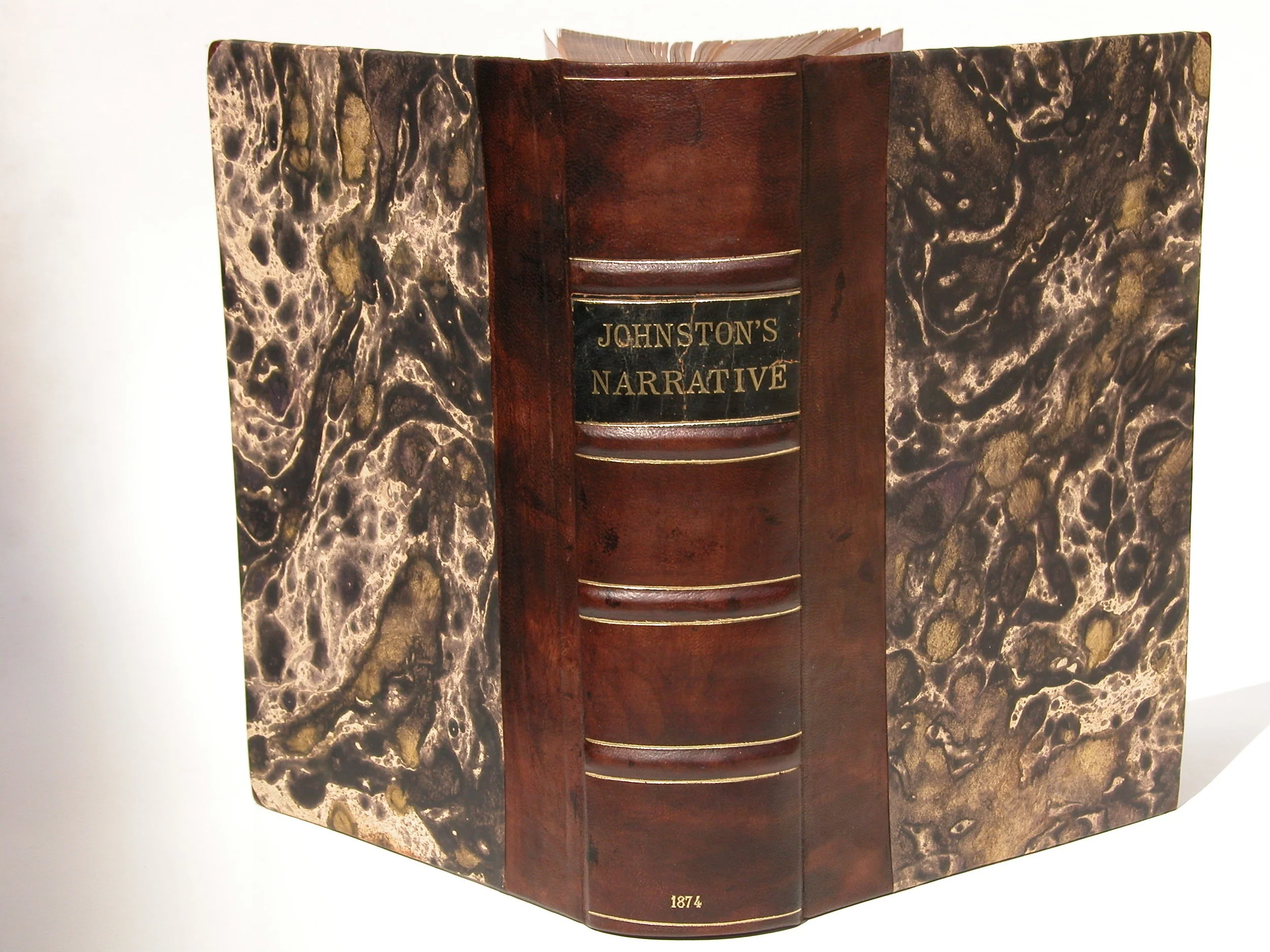 Legatura nuova in mezza pelle