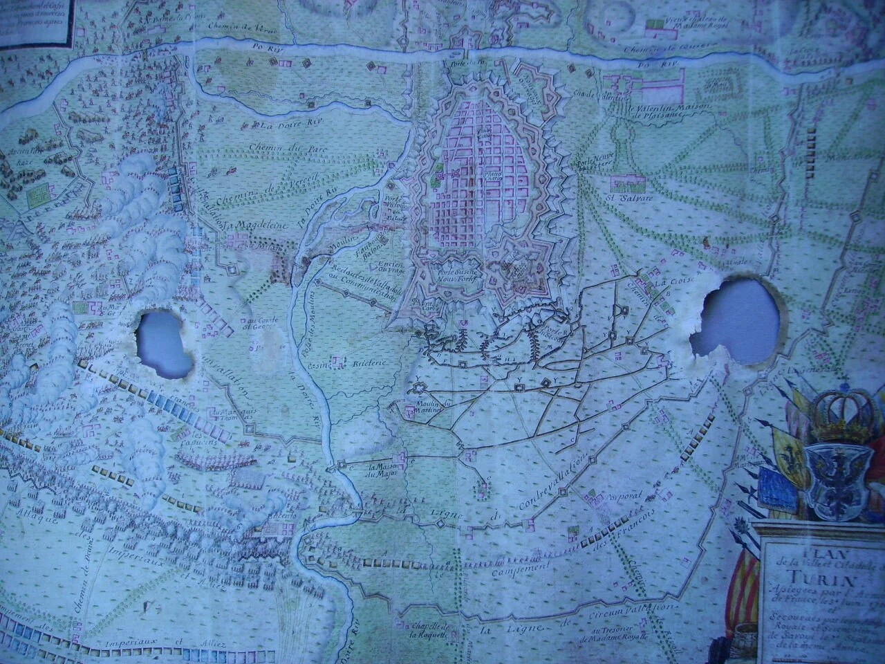 Carta geografica su pergamena 