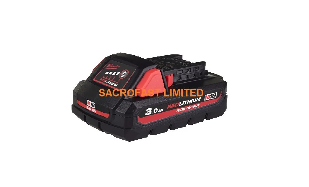 MILWAUKEE M18-HB3 HIGH OUTPUT 3.0Ah RED LITHIUM BATTERY