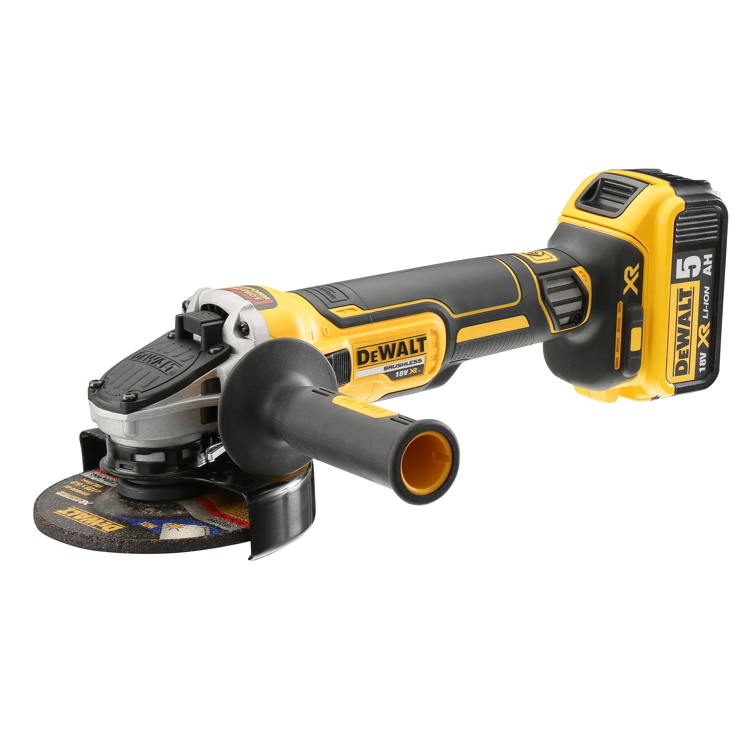 DEWALT DCG405P2-GB 18V XR 125MM  ANGLE GRINDER - KIT