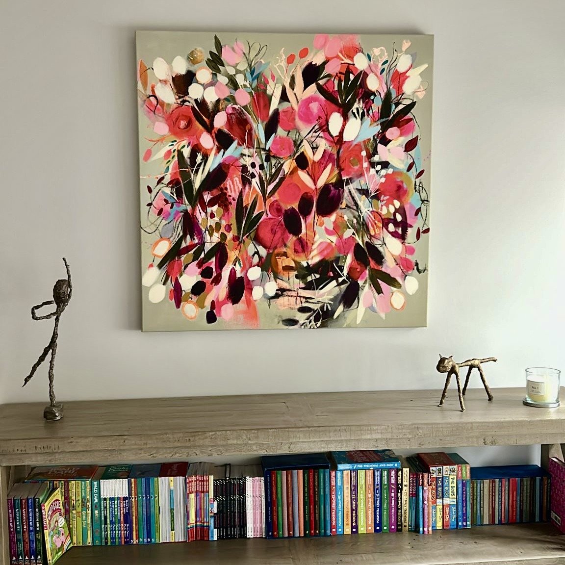 Art for landing in Buckinghamshire home by Sandy Powell