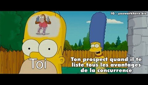 Toi quand ton prospect quand il te liste tous les avantages de la concurrence. #DeveloppementCommercial #ConseilBusiness #Vente #Entrepreneur #Entrepreneuriat #Freelance #Ind&eacute;pendant #Marketing #SoloPreneur #AutoEntrepreneur