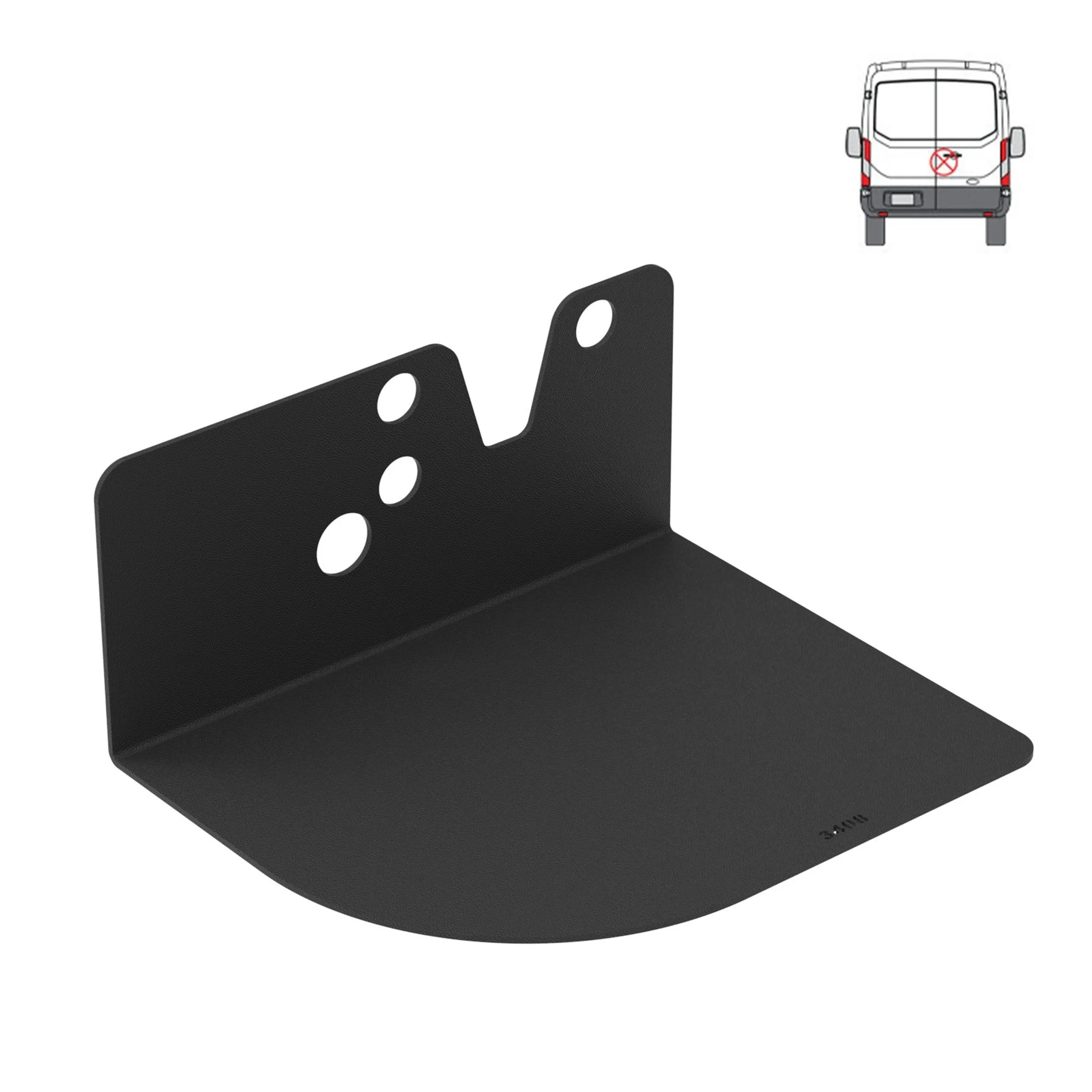 Internal Latch Shield - Rear - Twin Doors - Ford Transit 2014 onwards