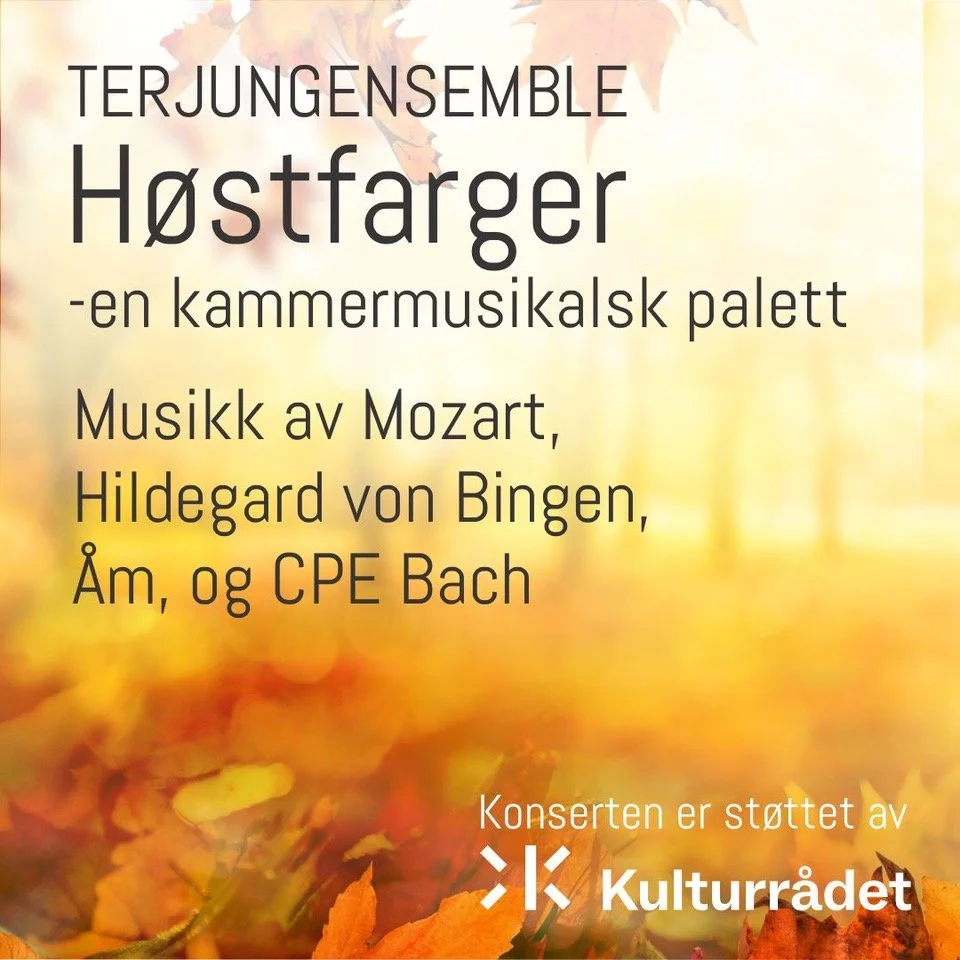 Extra concerts with TERJUNGENSEMBLE on Nov 1st &amp; 2nd