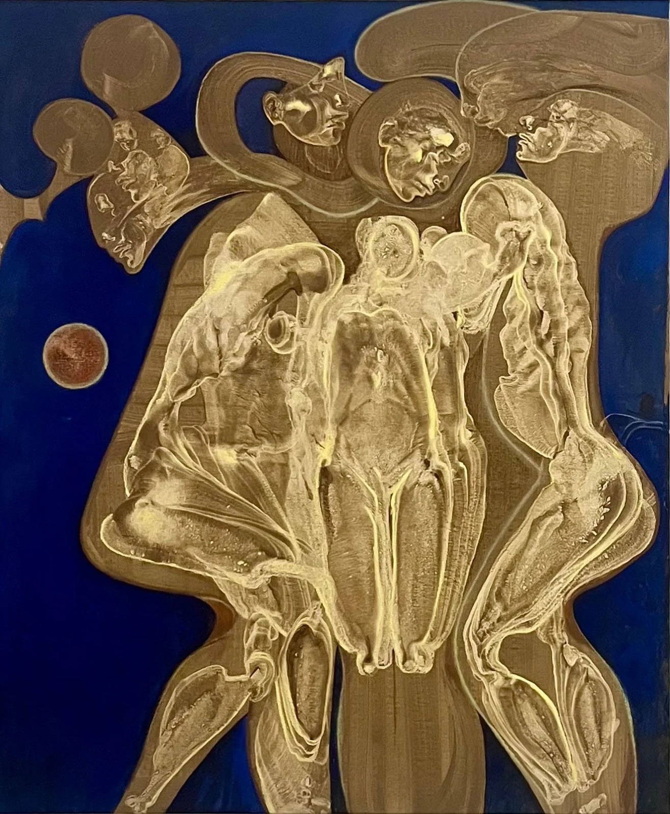 "Loosing You I"
Mixed Media / Acrylic, pigments, oil on canvas
2025