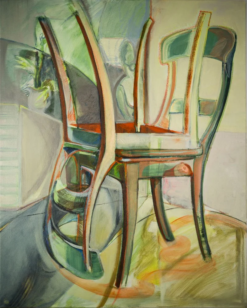 "A Study of Chairs"
 Oil on linen
80x100 cm
2024