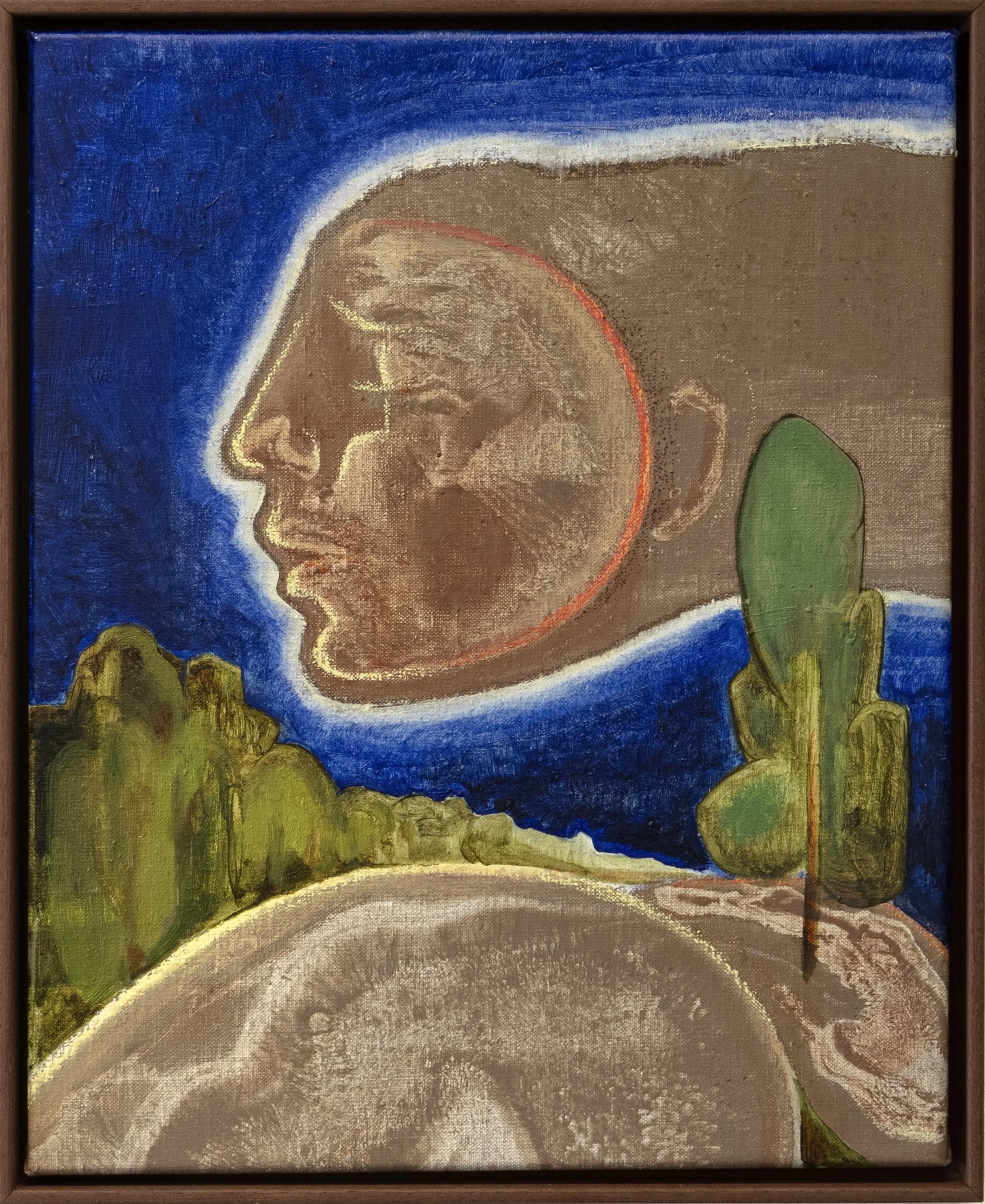 "What is Inside is Outside"
Pigments, oil, oil stick on linen
34x42cm - framed