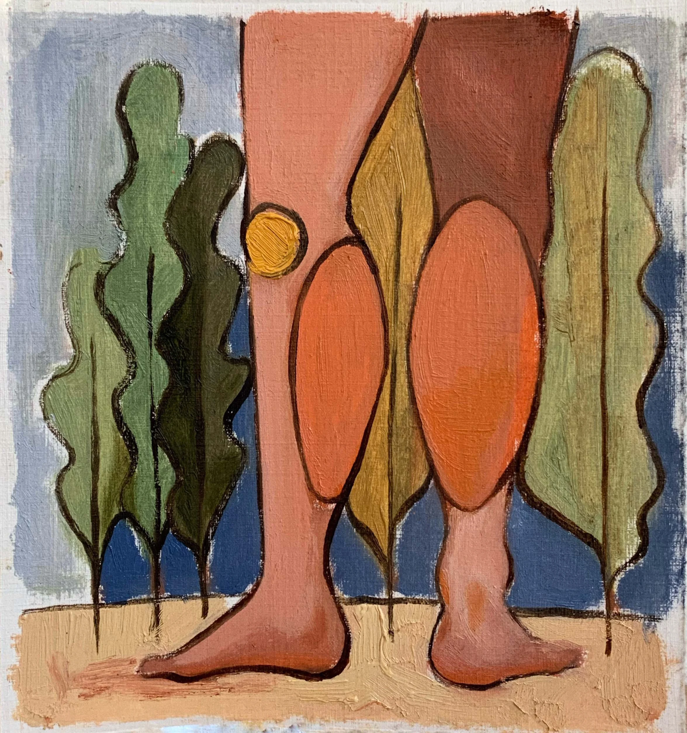 "Sketch Cathedral of Barefeet"
Oil paper
17x17 cm
2021