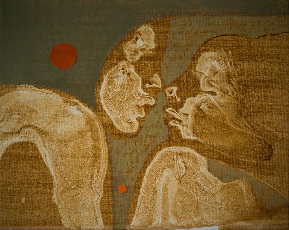 "Kiss"
Mixed Media / Acrylic and oil on canvas
40x50 cm
2025