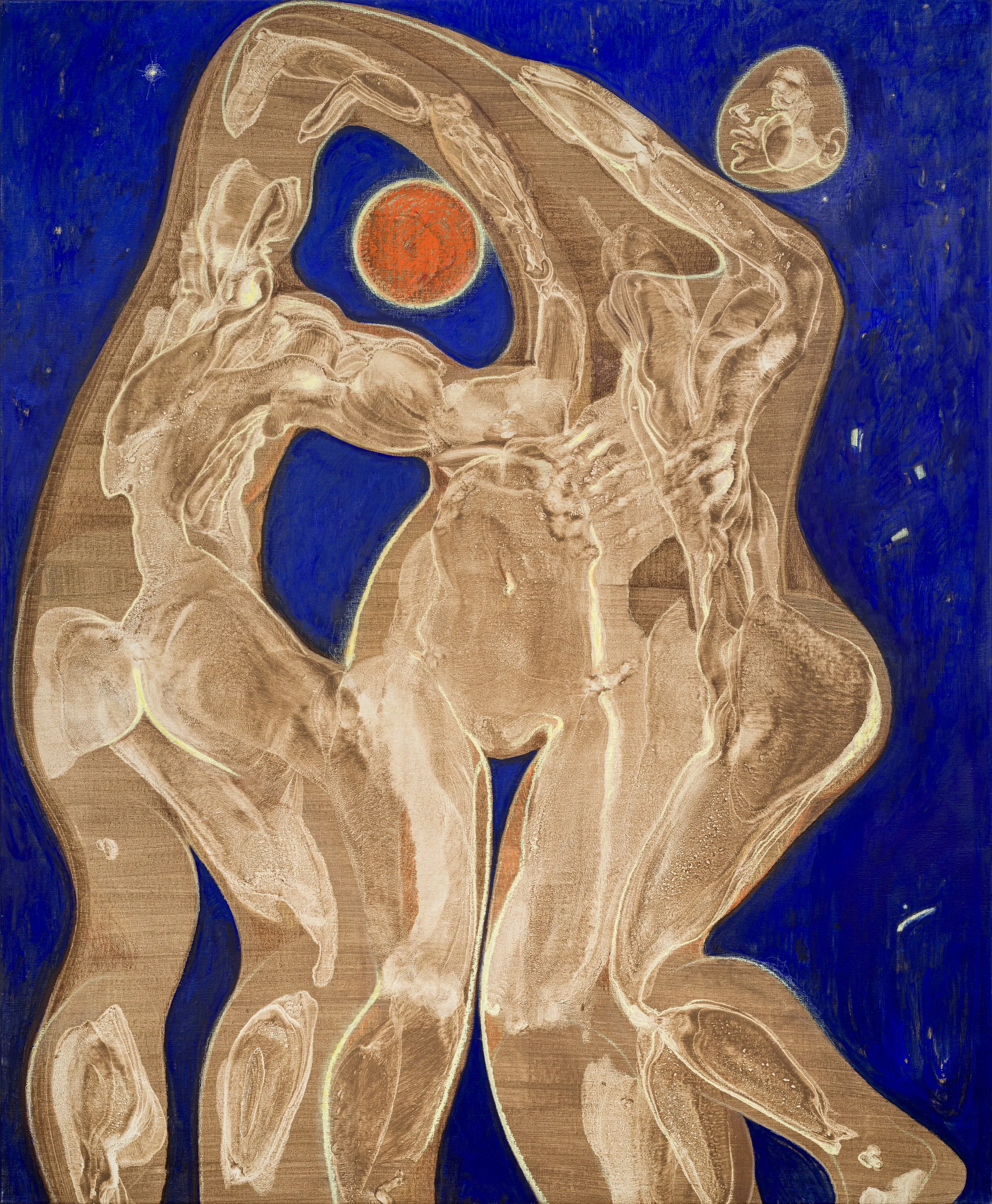 "Blue Print II"
140x170cm
Mixed Media / pigments, oil, oilstick on canvas
2025