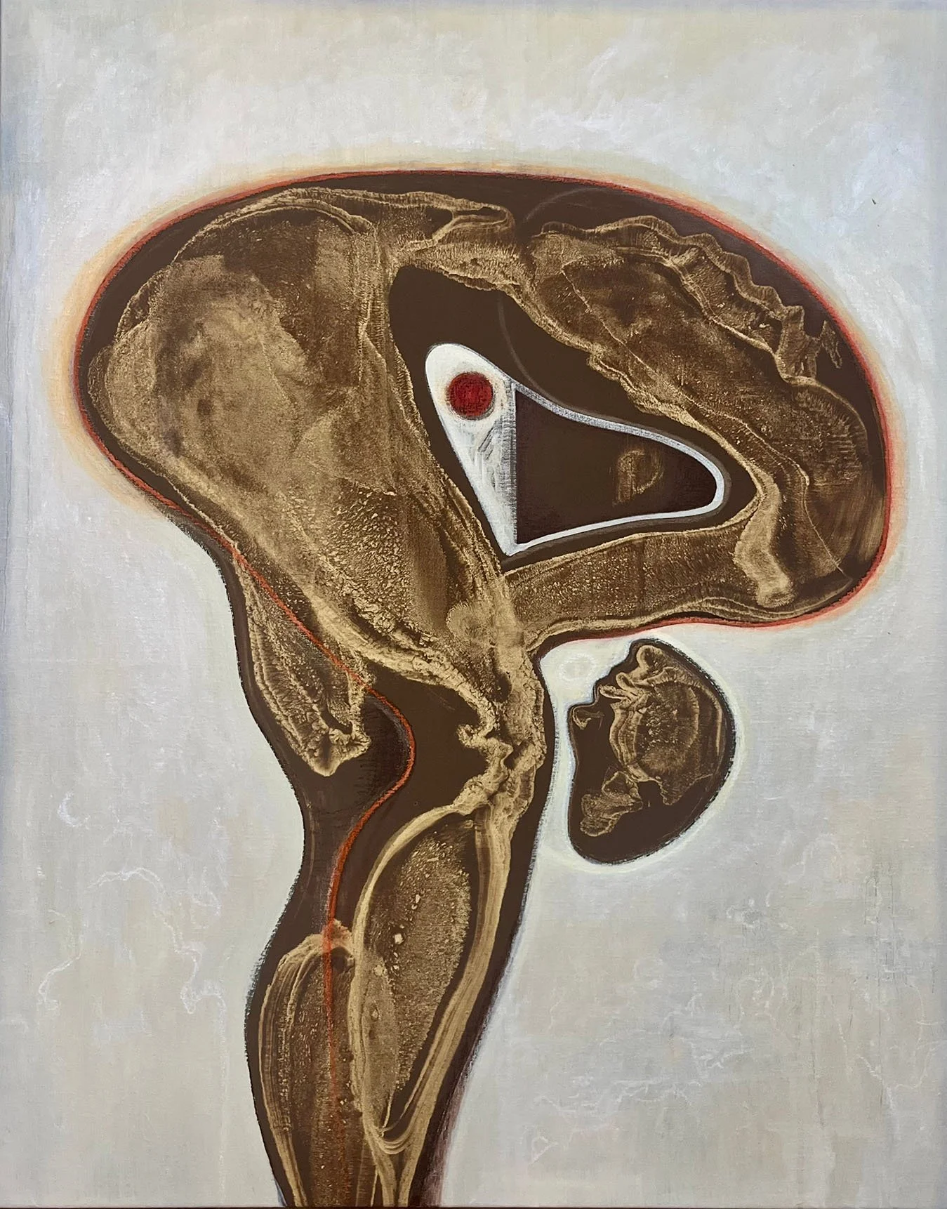 "Untitled"
Mixed Media / Acrylic, pigments, oil on canvas
2025