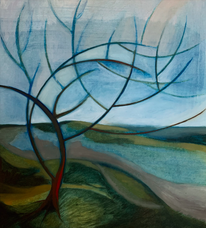 "The First Tree"
Oil paper
45x45 cm
2021