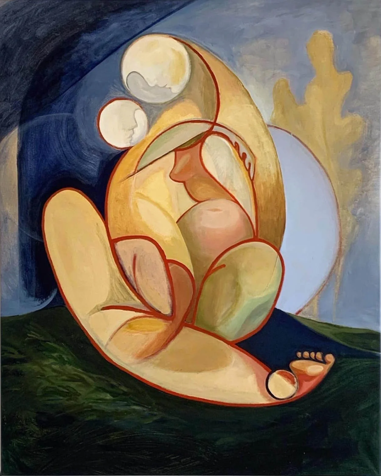 "First Embrace"
Mixed Media / Acrylic and oil on canvas
100X120 cm
2021
Private Collection