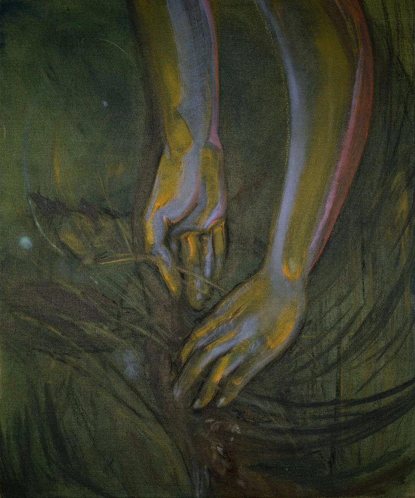 "Picking Lady's Smock (after poem of Roberta)"
Oil on linen
60x70 cm
2024